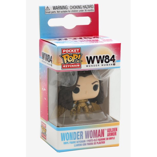 Wonder Woman 1984 Gold No Helmet Pocket Pop! Keychain